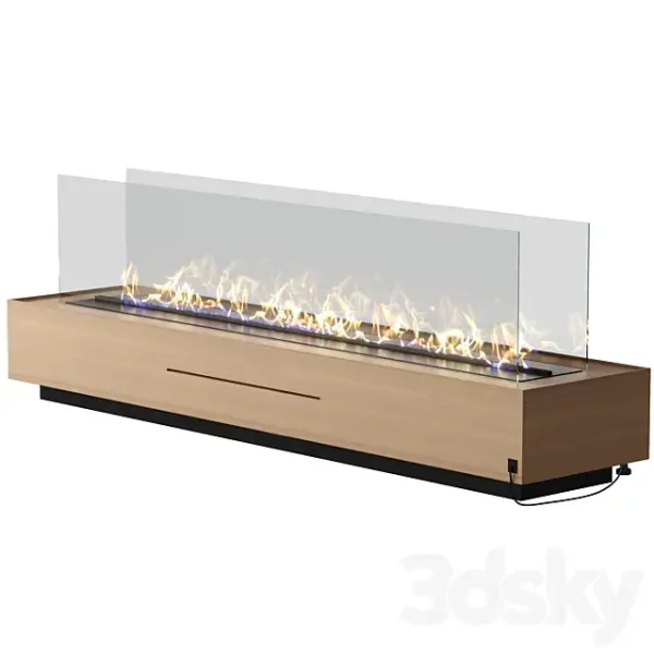 3DSky - Independent Wooden Fireplace - Image 3