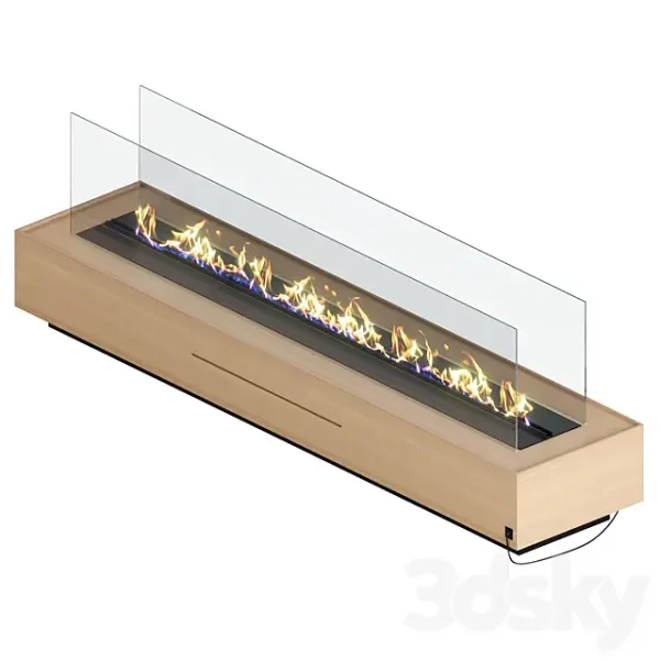 3DSky - Independent Wooden Fireplace