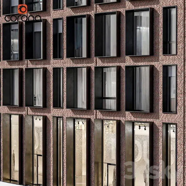 3DSky - Modern Residential Facade 01 - Image 2