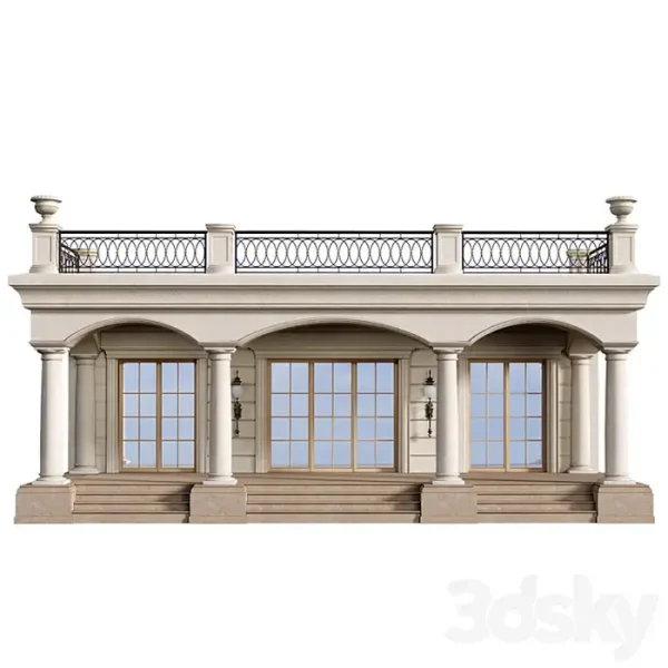 3DSky - Entrance to the House Porch