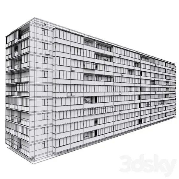 3DSky - Residential Building Soviet Era - Image 4