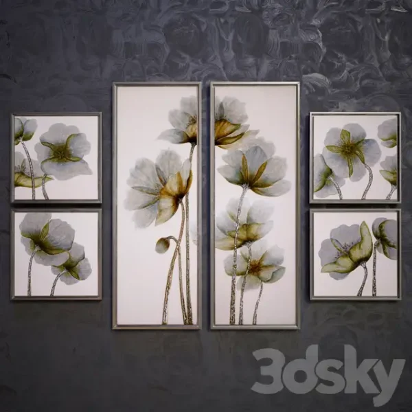 3DSky - Floral Glow Pictures Set
