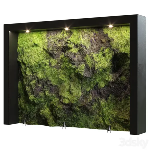 3DSky - Green Natural Stone Wall1