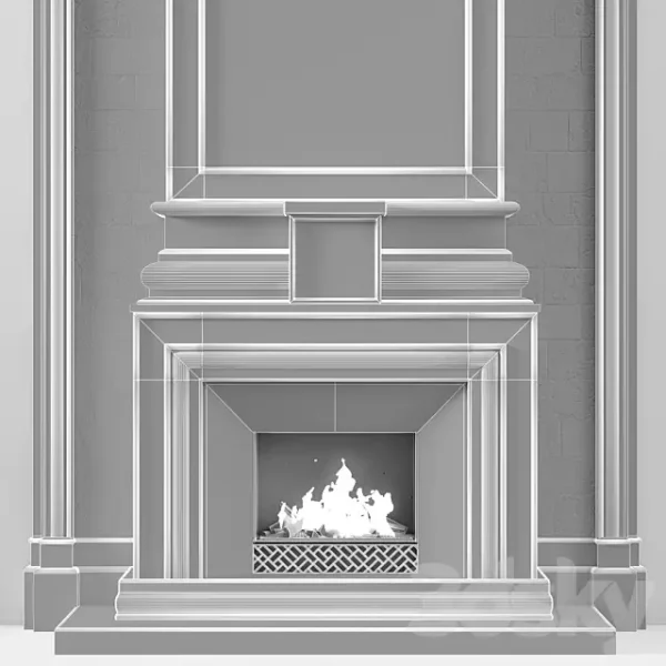 3DSky - Fireplace Modern 77 - Image 4