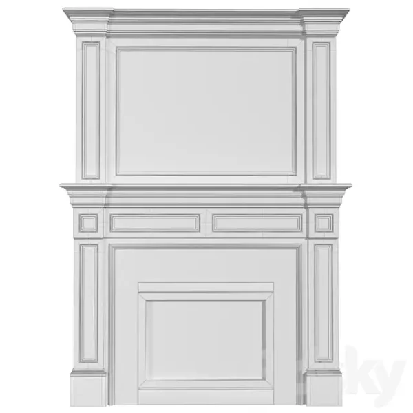 3DSky - Art Deco Style Fireplace - Image 2
