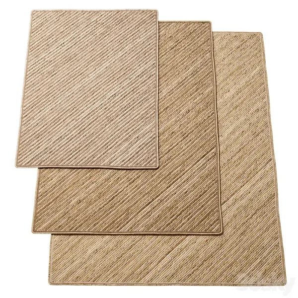 3DSky - Natural Diagonal Braided Jute Rug - Image 2