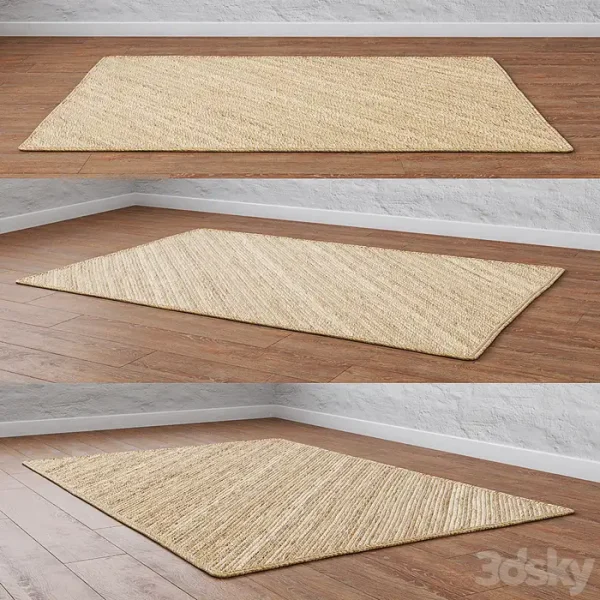 3DSky - Natural Diagonal Braided Jute Rug - Image 3