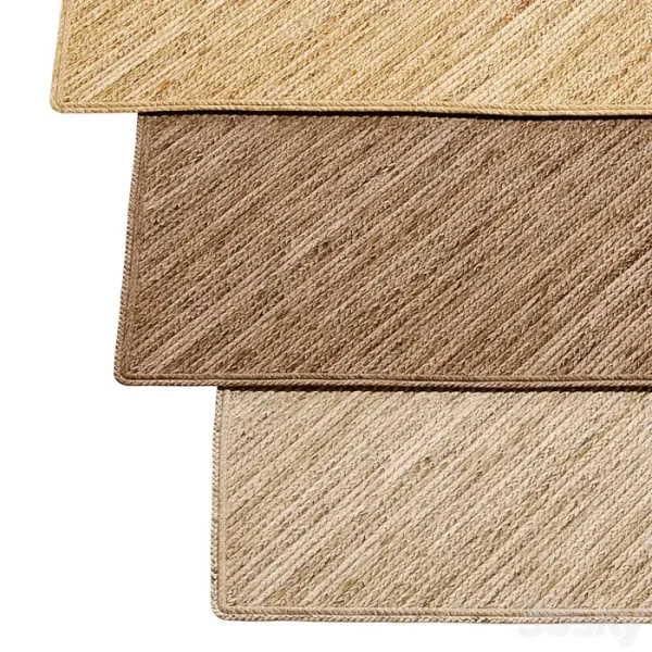 3DSky - Natural Diagonal Braided Jute Rug - Image 4
