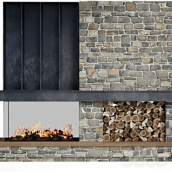 3DSky - Fireplace Modern 79 - Image 2