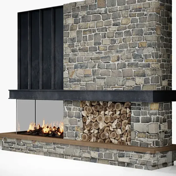 3DSky - Fireplace Modern 79 - Image 3