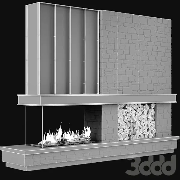 3DSky - Fireplace Modern 79 - Image 4