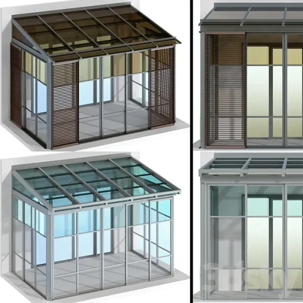 3DSky - Metal Glazed Veranda Terrace