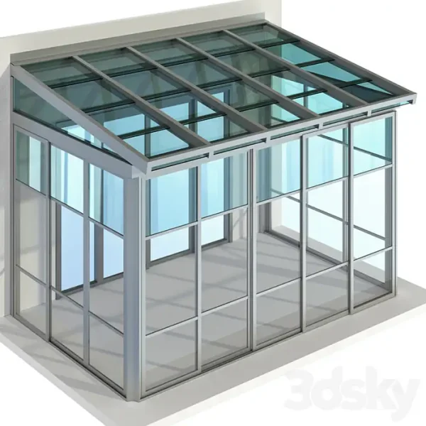 3DSky - Metal Glazed Veranda Terrace - Image 2