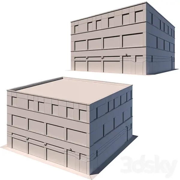 3DSky - Low Poly Building 8K Texture - Image 5