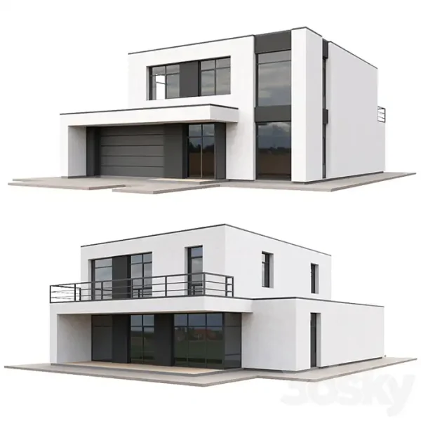 3DSky - Set of Low Poly Houses 02 - Image 2