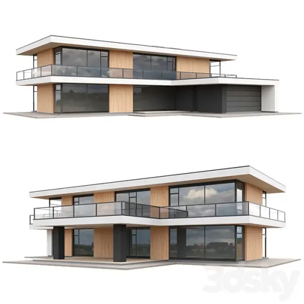 3DSky - Set of Low Poly Houses 02 - Image 3