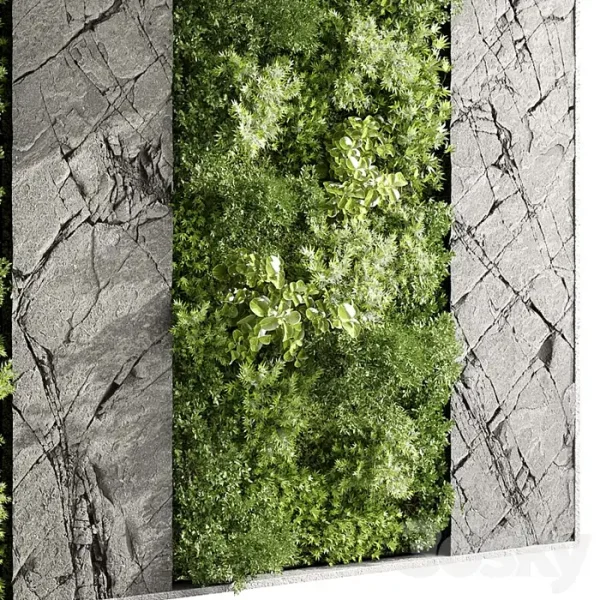 3DSky - Vertical Wall Garden With Rock Frame 27 - Image 4