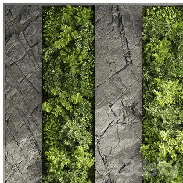 3DSky - Vertical Wall Garden With Rock Frame 27 - Image 5