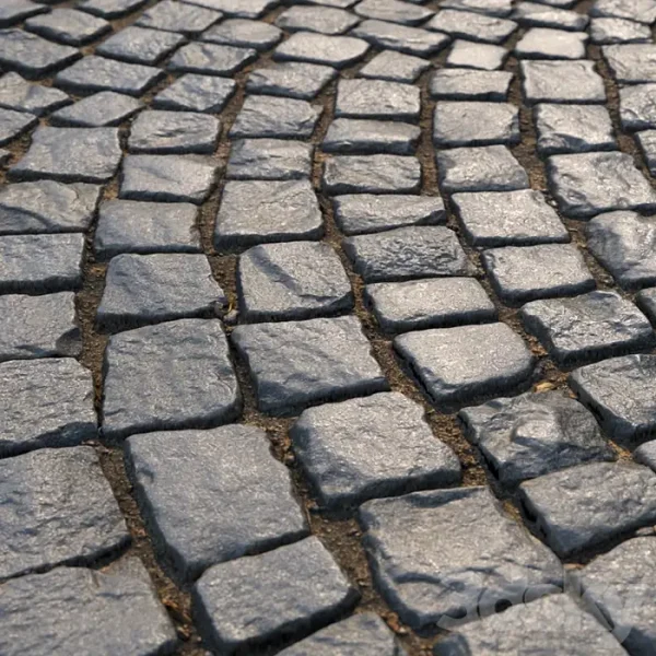 3DSky - Material of Radial Paving Slabs 01