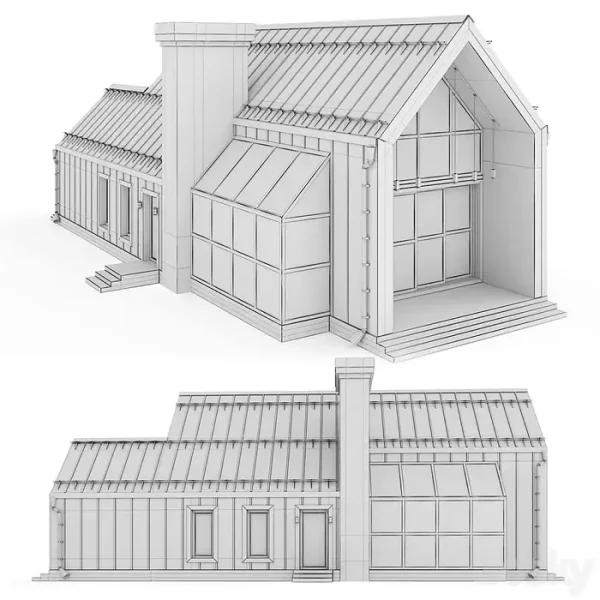 3DSky - Barnhouse with Stained Glass Windows - Image 5