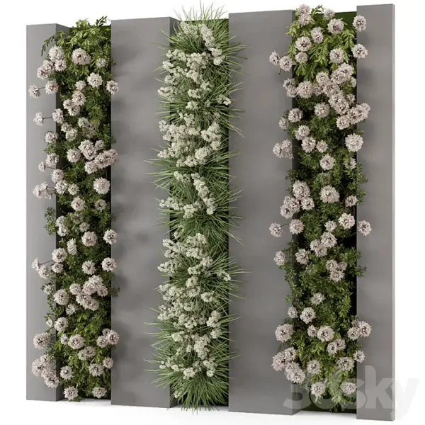 3DSky - Outdoor Wall Vertical Garden Set Set 1082