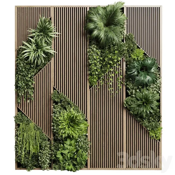 3DSky - Vertical Wall Garden With Wooden Frame - Image 2