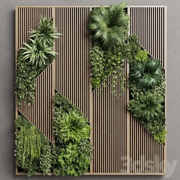 3DSky - Vertical Wall Garden With Wooden Frame - Image 3
