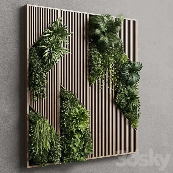 3DSky - Vertical Wall Garden With Wooden Frame - Image 4