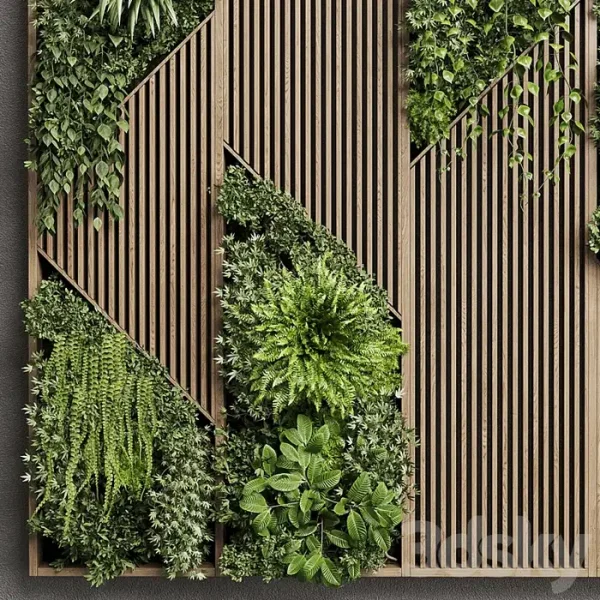 3DSky - Vertical Wall Garden With Wooden Frame - Image 5