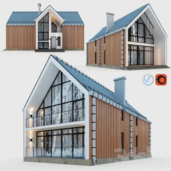 3DSky - Barnhouse with Terraces and Balconies - Image 2