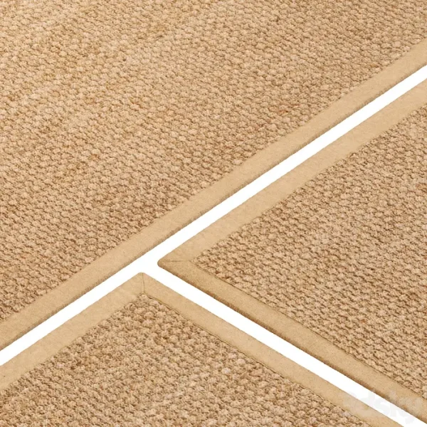 3DSky - Carpet Set 48 Square Braided Jute - Image 3