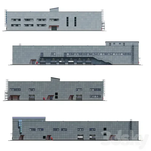 3DSky - Factory Building V4 - Image 2
