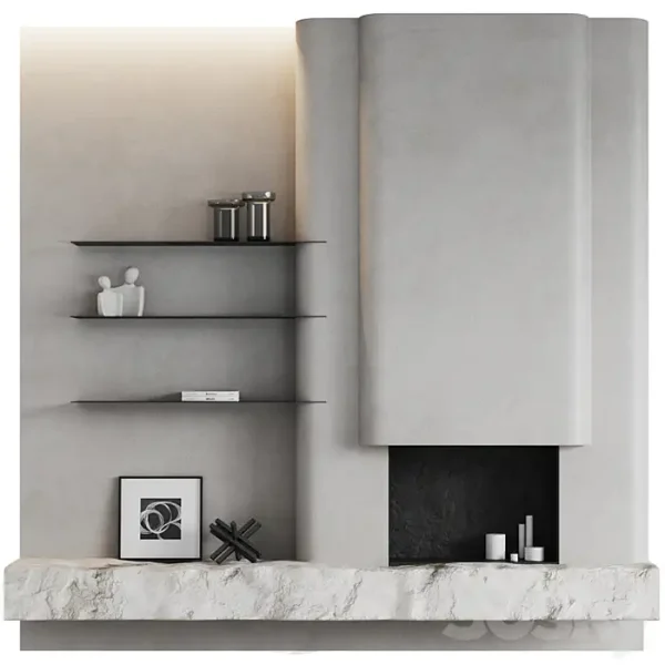 3DSky - Fireplace Area Monolithic