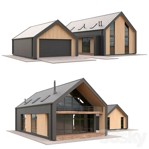 3DSky - Low Poly Houses Set 04 - Image 3