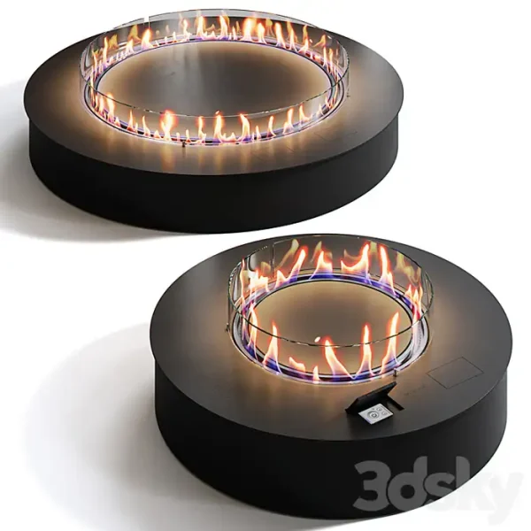 3DSky - Biograte SmartFire Round Biofireplaces