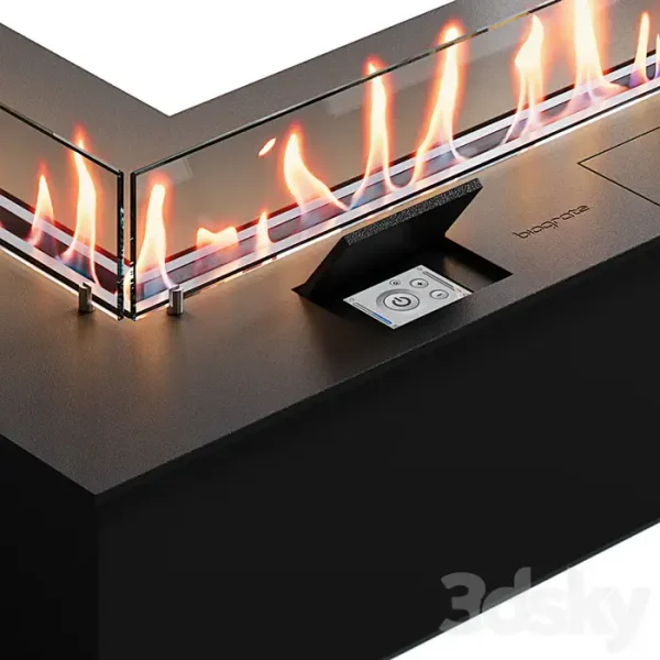 3DSky - Biofireplaces SmartFire L Corner from Biograte - Image 4