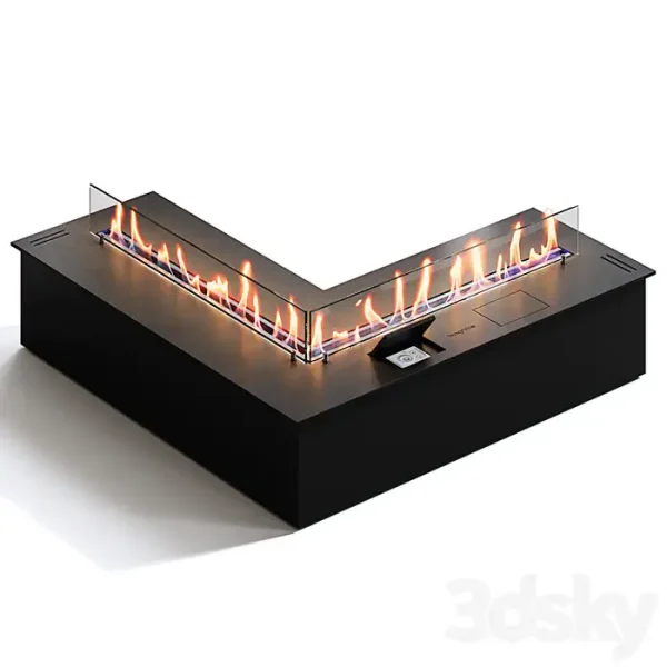 3DSky - Biofireplaces SmartFire L Corner from Biograte - Image 3