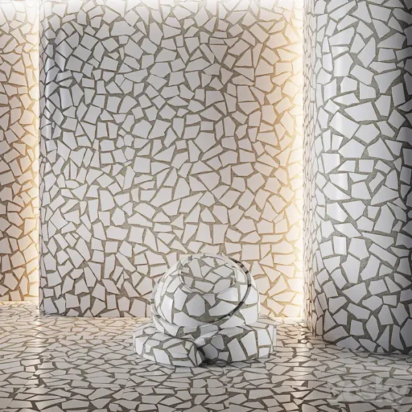 3DSky - Chipped Tiles Broken Tiles Seamless Material - Image 6
