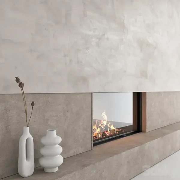 3DSky - Decorative Wall with Fireplace Set 27 - Image 3