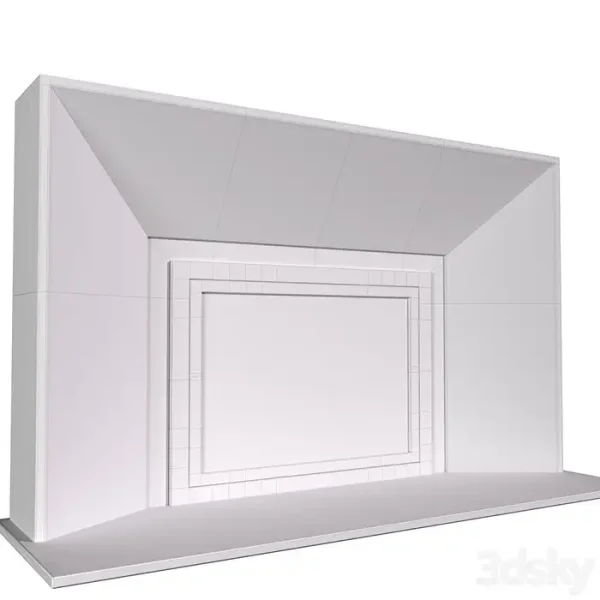 3DSky - Marble Fireplace in Art Deco Style - Image 5