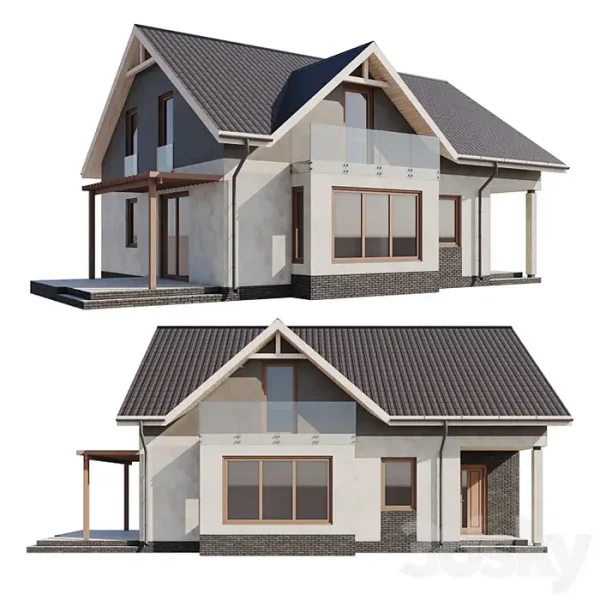 3DSky - One Story House with an Attic