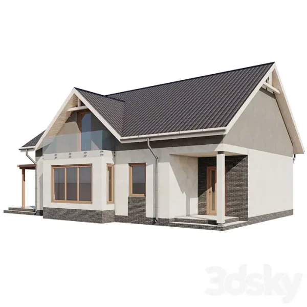 3DSky - One Story House with an Attic - Image 2