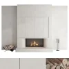 3DSky - Decorative Wall With Fireplace Set 47