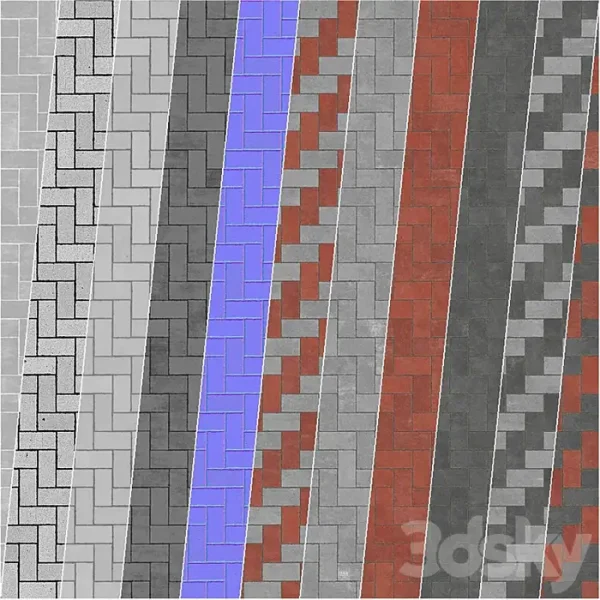 3DSky - Paving Concrete Set 01 - Image 4