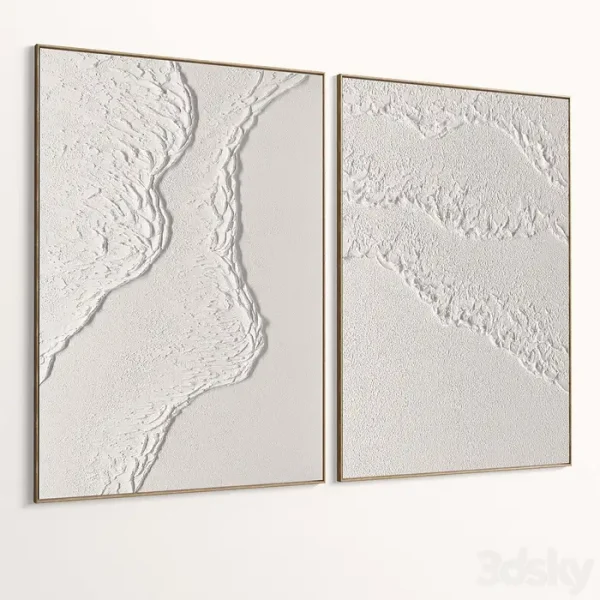 3DSky - Plaster Two Photo Frames T 455 - Image 2