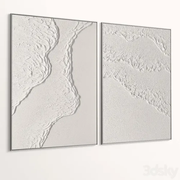 3DSky - Plaster Two Photo Frames T 455 - Image 5