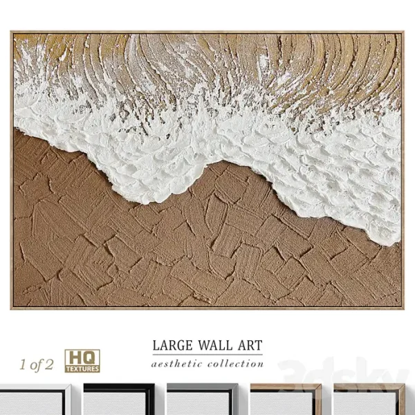 3DSky - Large Panoramic Relief Plaster Wall Art C 837