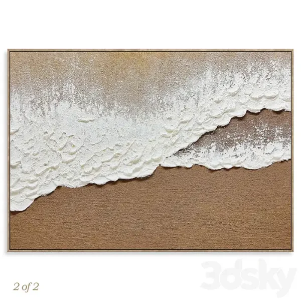 3DSky - Large Panoramic Relief Plaster Wall Art C 837 - Image 2