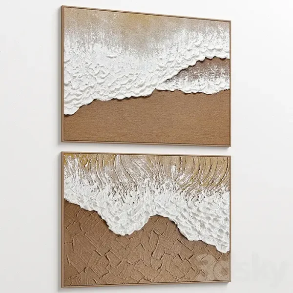3DSky - Large Panoramic Relief Plaster Wall Art C 837 - Image 3