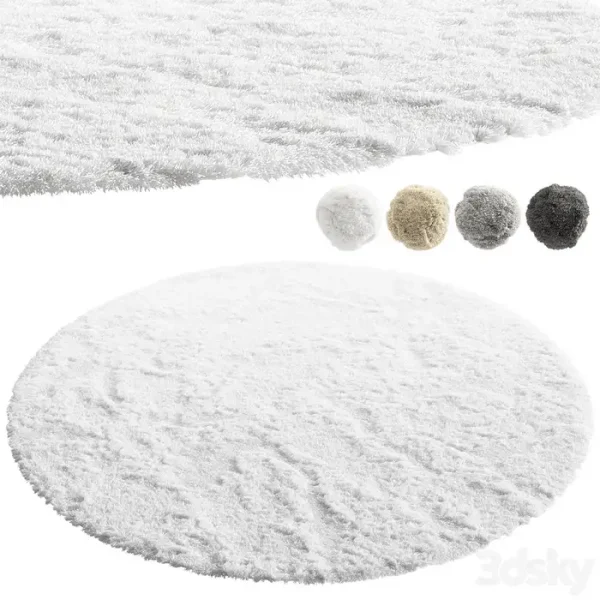 3DSky-nuLoom Shaggy Area Round Rug